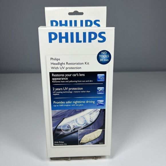 Philips Headlight Restoration Kit, UV Protection - Restores Headlight Lenses - Picture 1 of 3